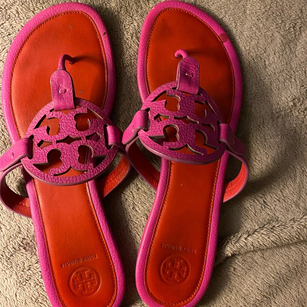 Tory Burch Miller Sandals Pink